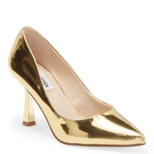Steve Madden Alzais Gold Metallic Pump Heel